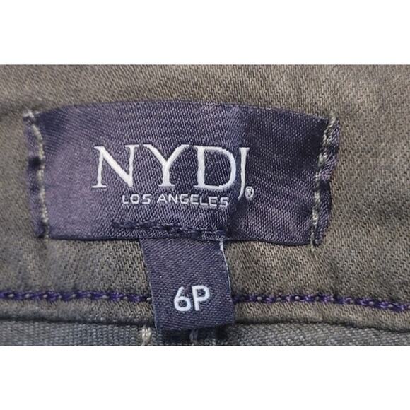 NYDJ Marilyn Straight Ankle Jeans 6P Soft Green Mid Rise Quiet Luxury Lift Tuck - Picture 4 of 11